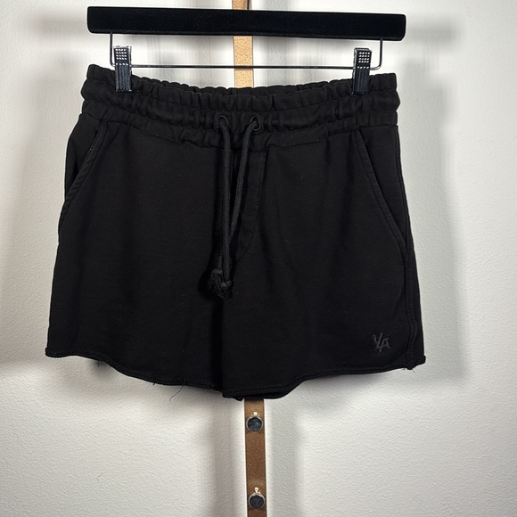 YoungLA Pants - YoungLA Black Womens Effortless Athletic Shorts with Elastic Waistband Medium